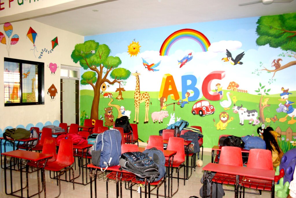 Another view of the school classrooms