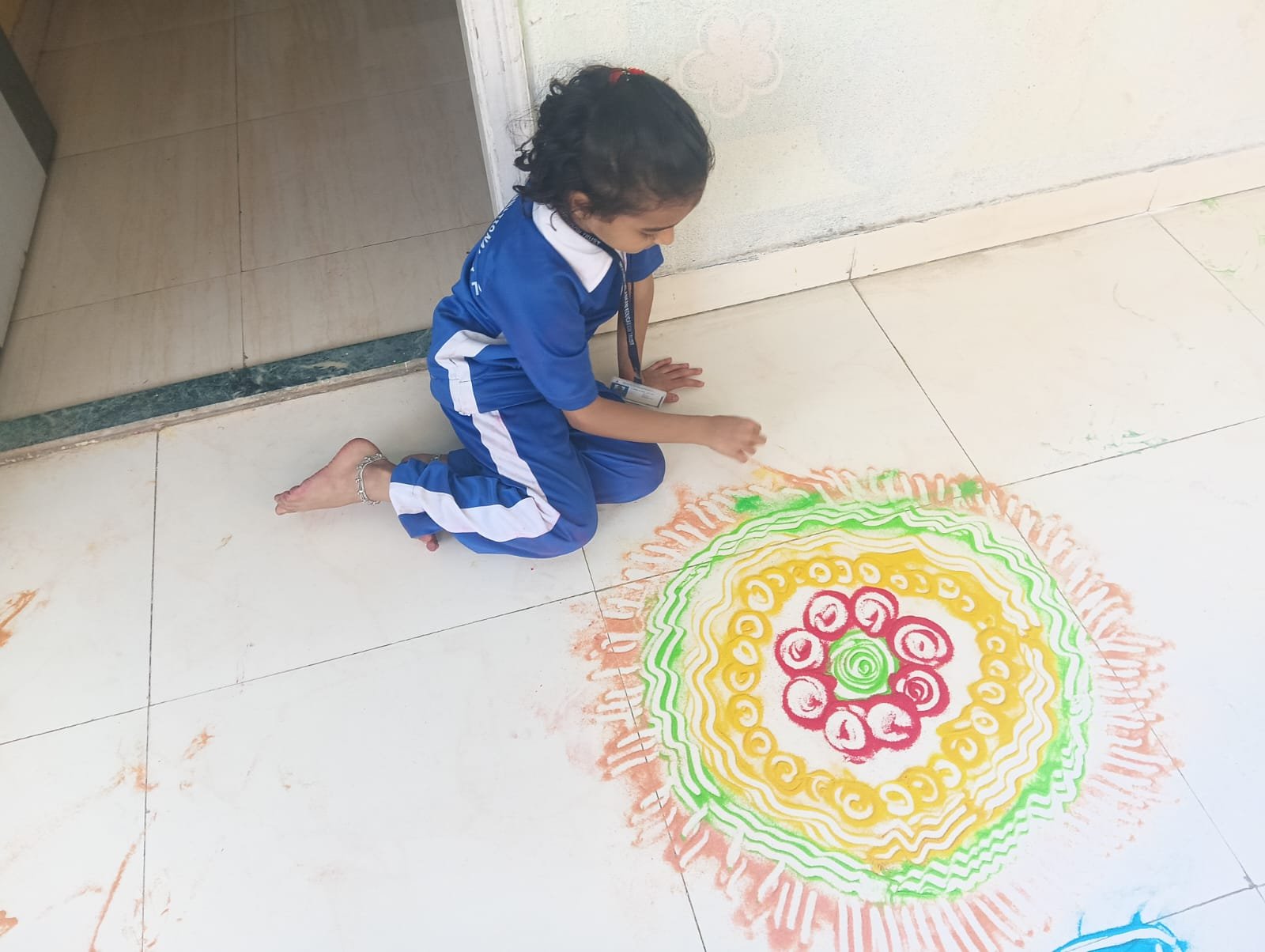 RANGOLI MAKING